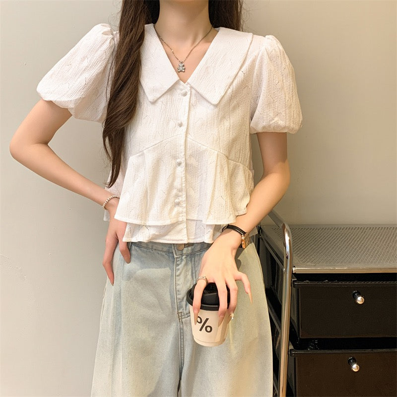 甜美娃娃領恤衫