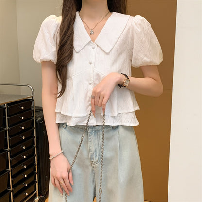 甜美娃娃領恤衫