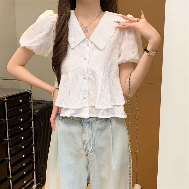 甜美娃娃領恤衫