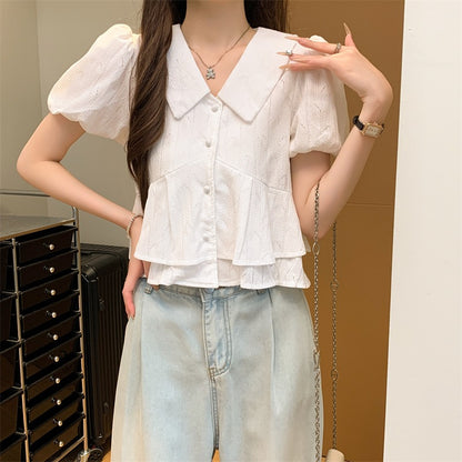 甜美娃娃領恤衫