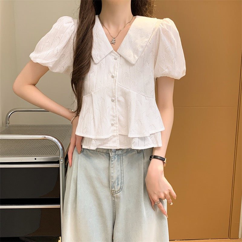 甜美娃娃領恤衫