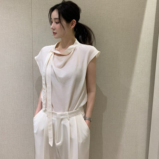 甜美飄帶百搭恤衫