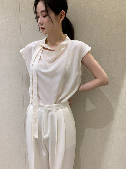 甜美飄帶百搭恤衫