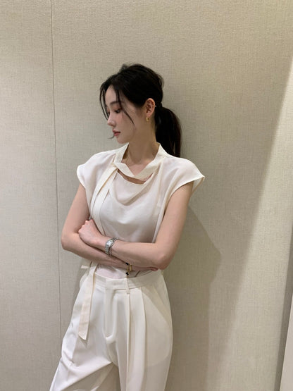 甜美飄帶百搭恤衫