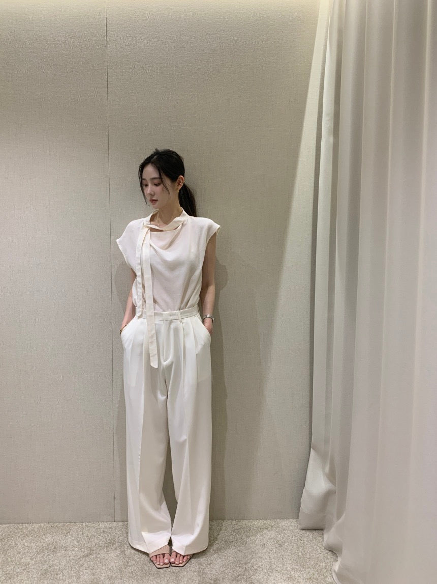 甜美飄帶百搭恤衫