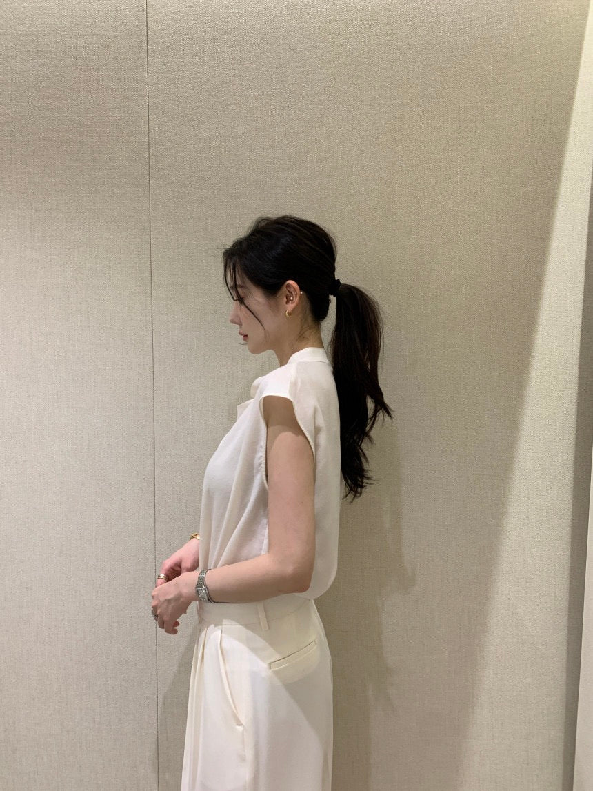 甜美飄帶百搭恤衫