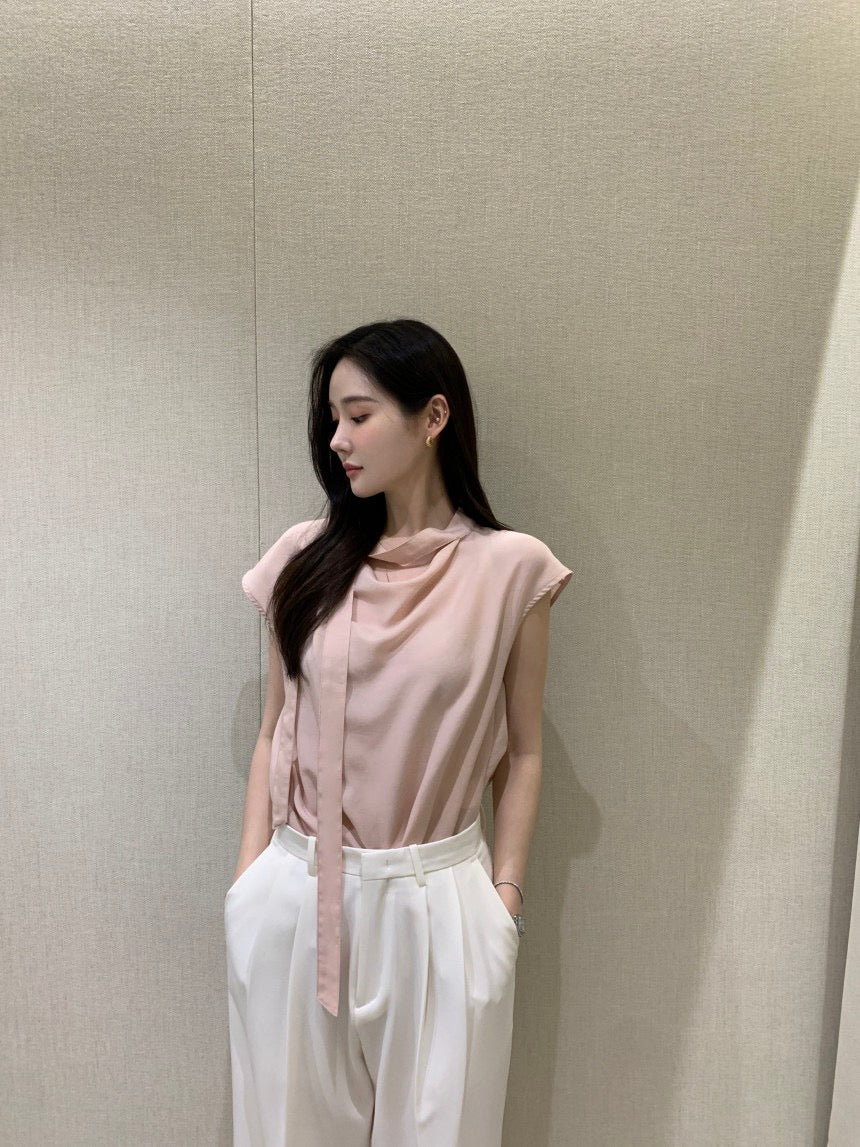 甜美飄帶百搭恤衫