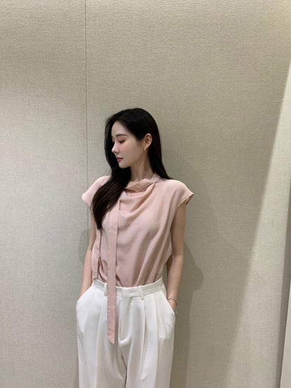 甜美飄帶百搭恤衫