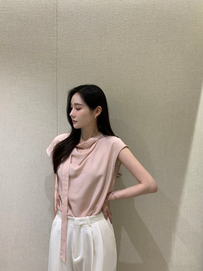 甜美飄帶百搭恤衫