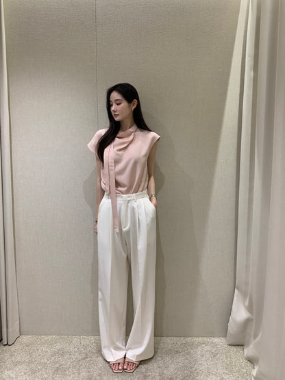 甜美飄帶百搭恤衫