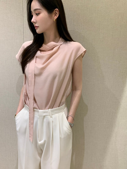 甜美飄帶百搭恤衫