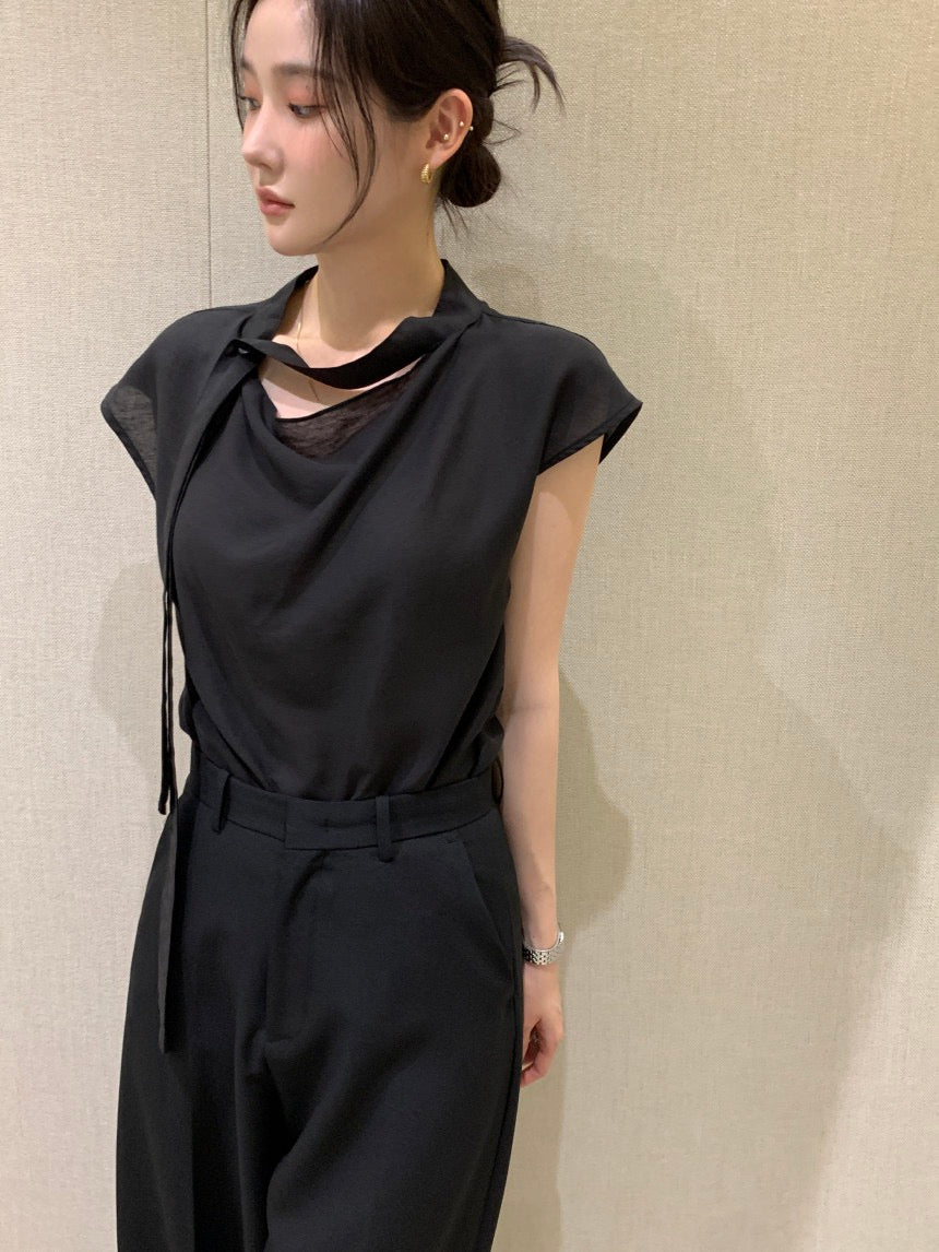 甜美飄帶百搭恤衫