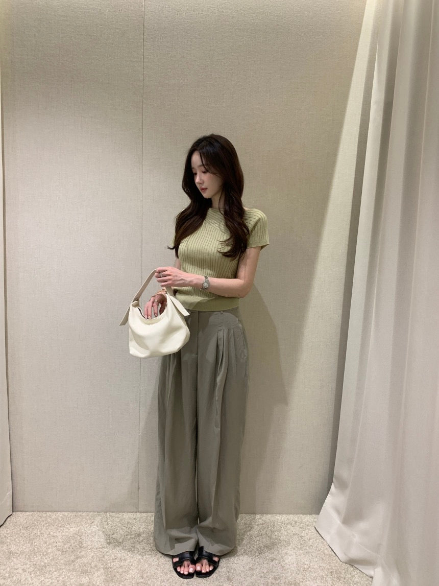 Irregular Pattern Lightweight Knit Top