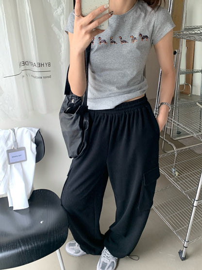 Dachshund Slim-Fit Slimming Short Sleeve