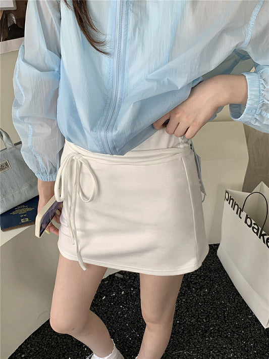 彈力綁帶包臀半身裙