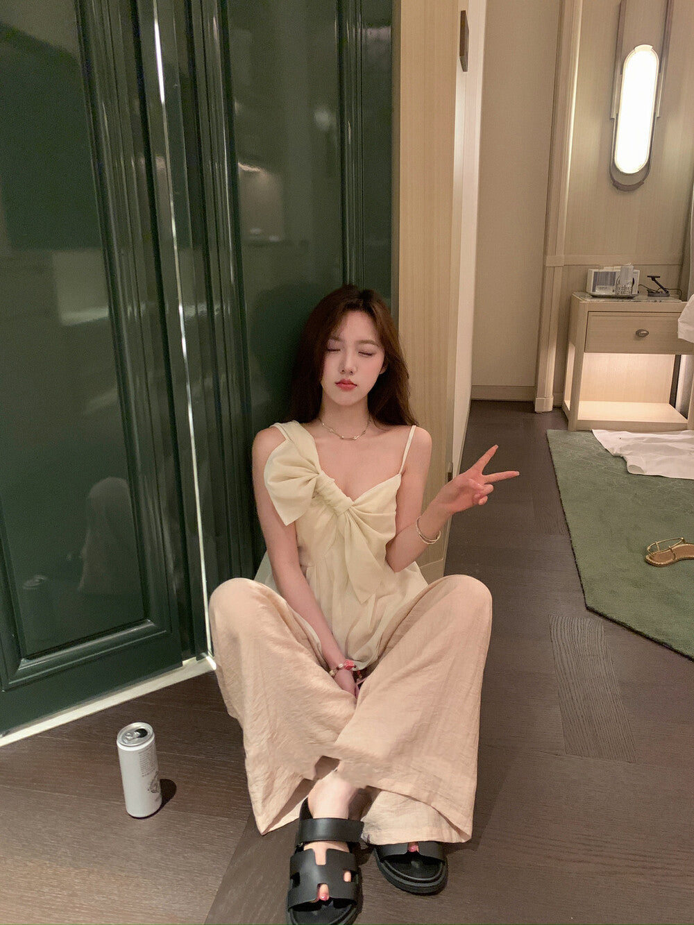 超大蝴蝶結吊帶