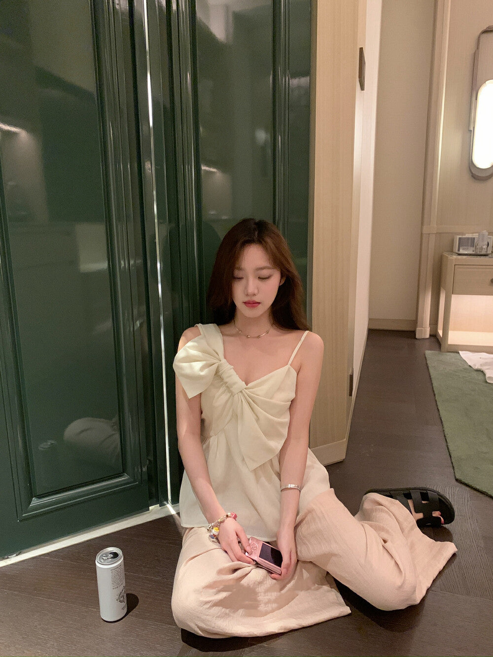 超大蝴蝶結吊帶