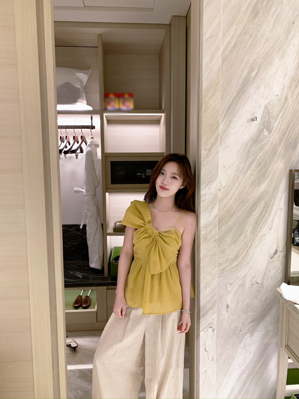 超大蝴蝶結吊帶