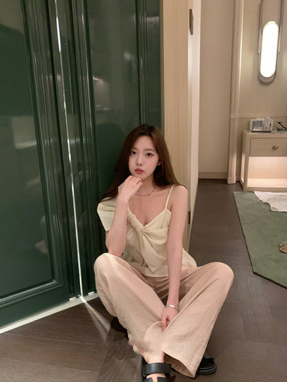 超大蝴蝶結吊帶