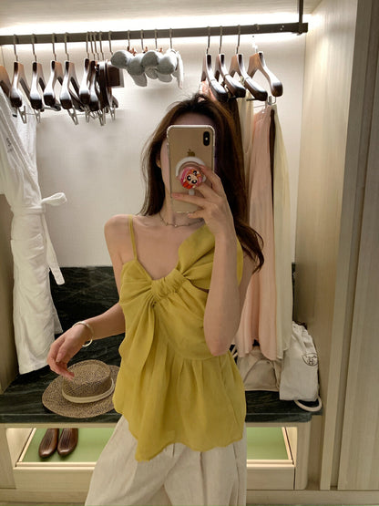 超大蝴蝶結吊帶