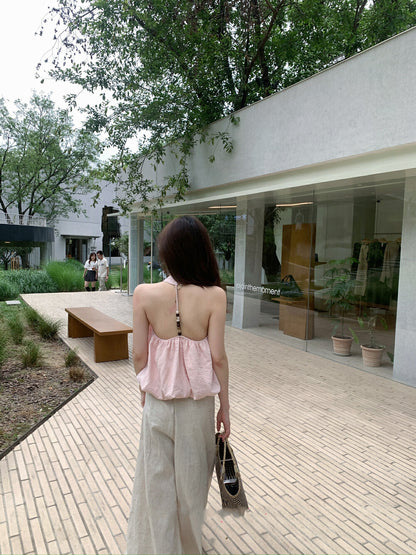 Backless Halter Top
