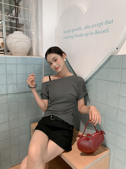 Sensual Off-Shoulder Short Sleeve