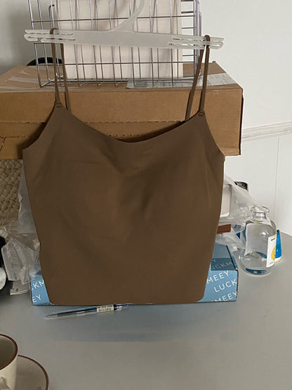 Seamless Ice Silk Bra with Built-in Padding and Beautiful Back Design