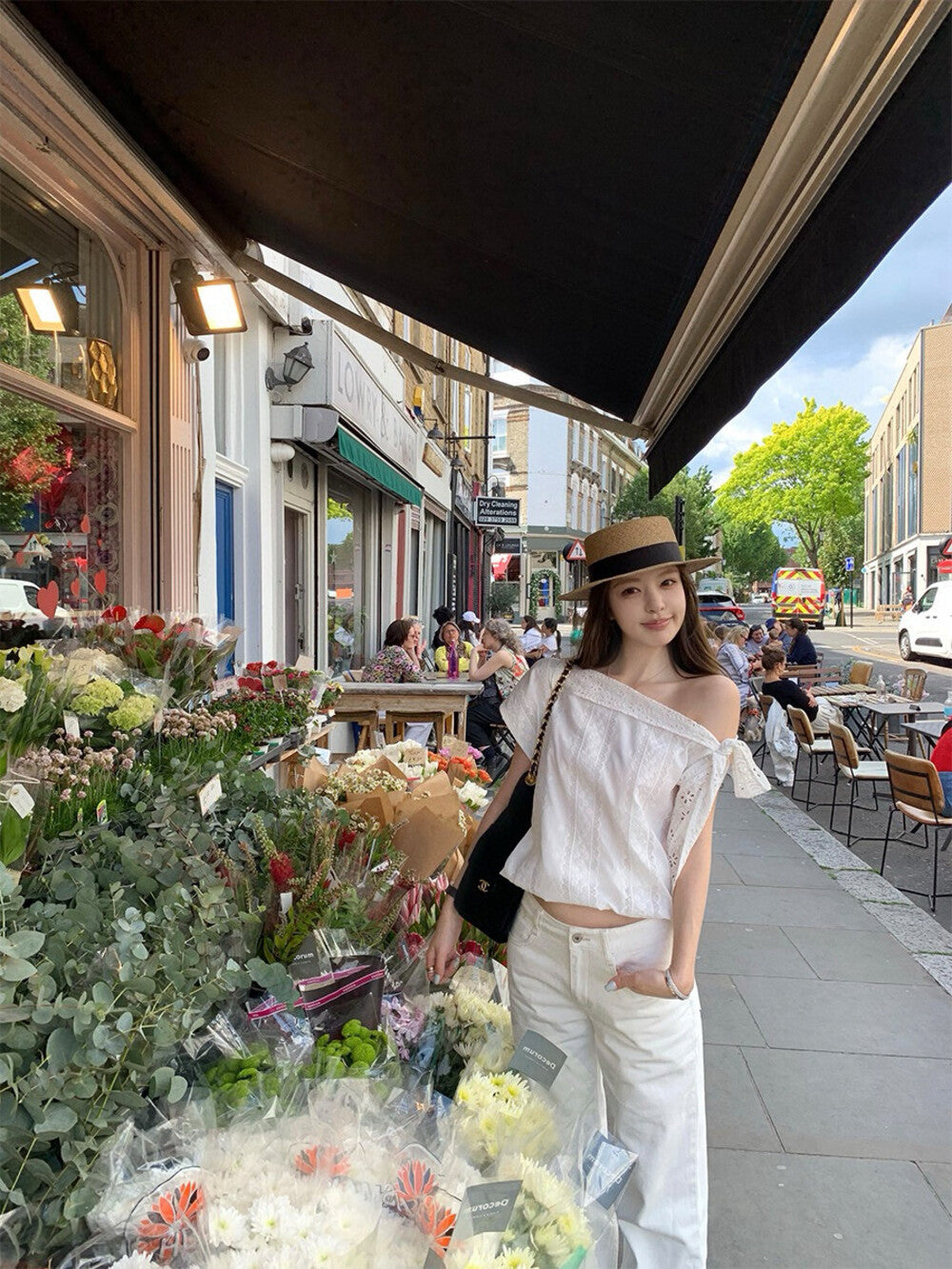 Off-shoulder Embroidered Patchwork Chic Blouse