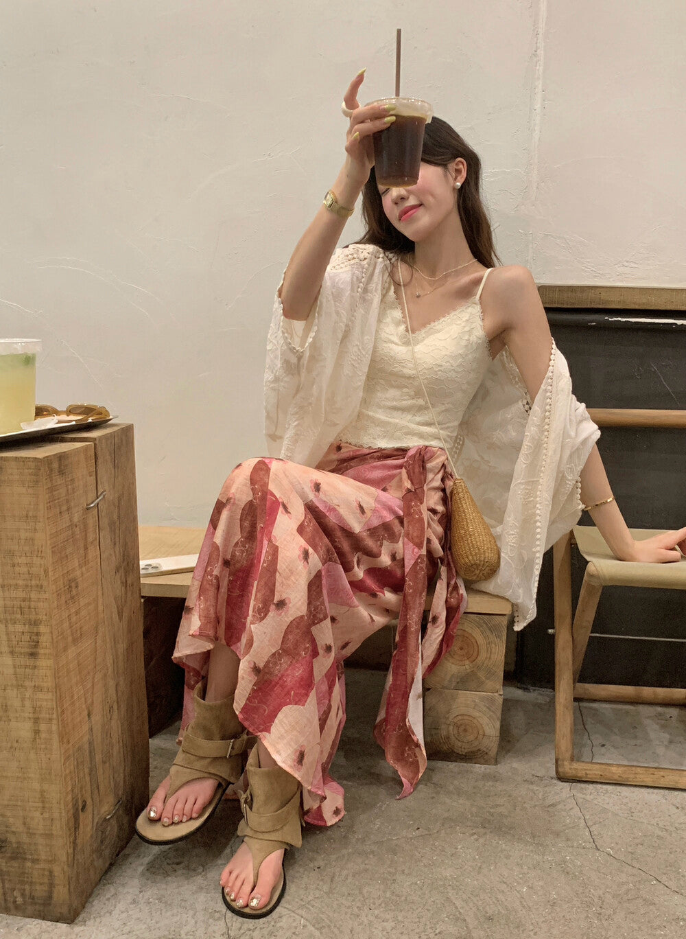 Lace Embroidered Camisole with Padding