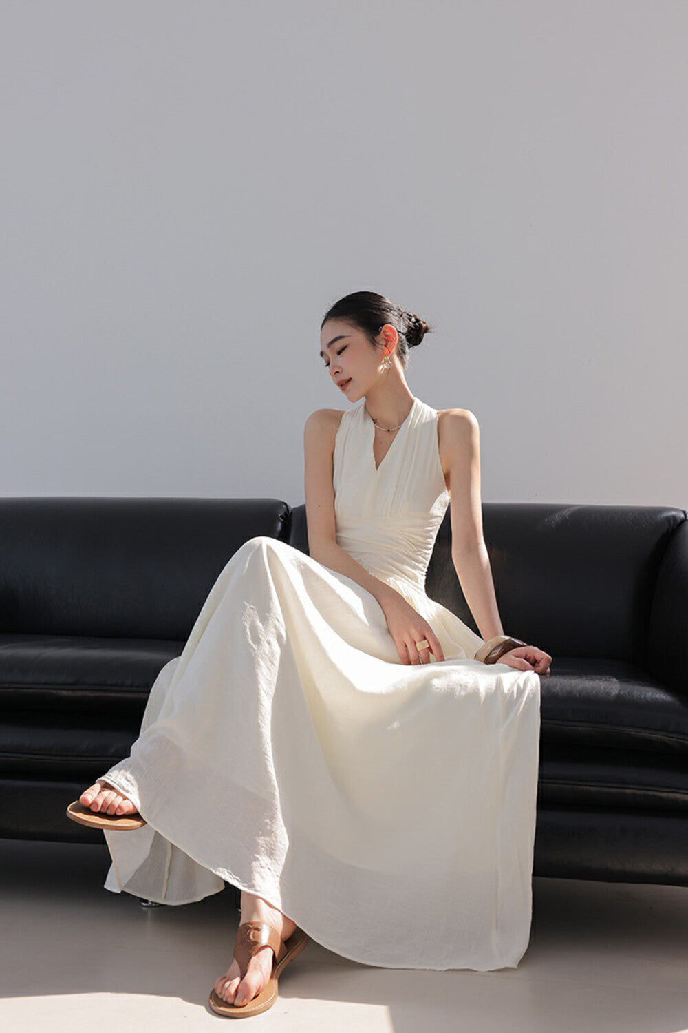 Halter Neck Sleeveless Dress