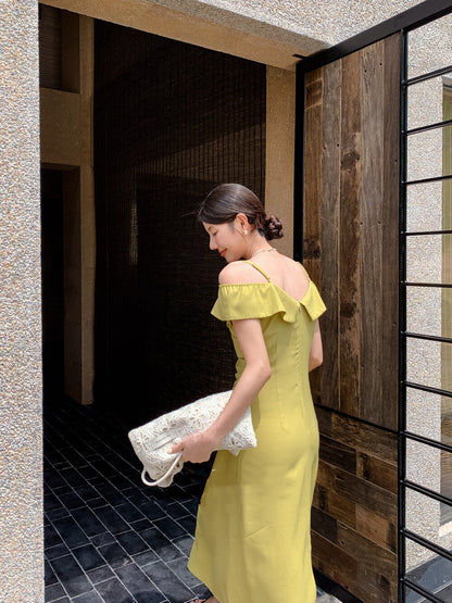 Elegant Waist-Slimming Spaghetti Strap Dress