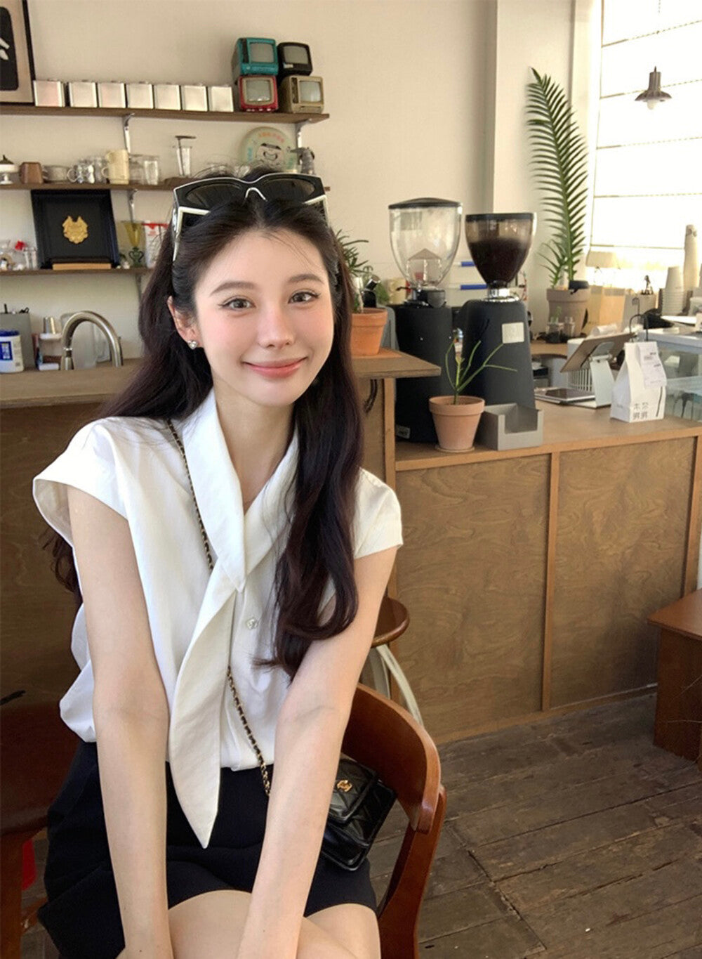 簡約飄帶領恤衫