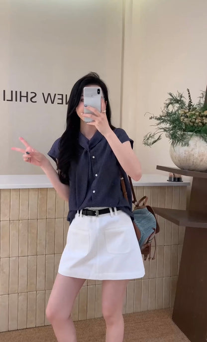 簡約飄帶領恤衫