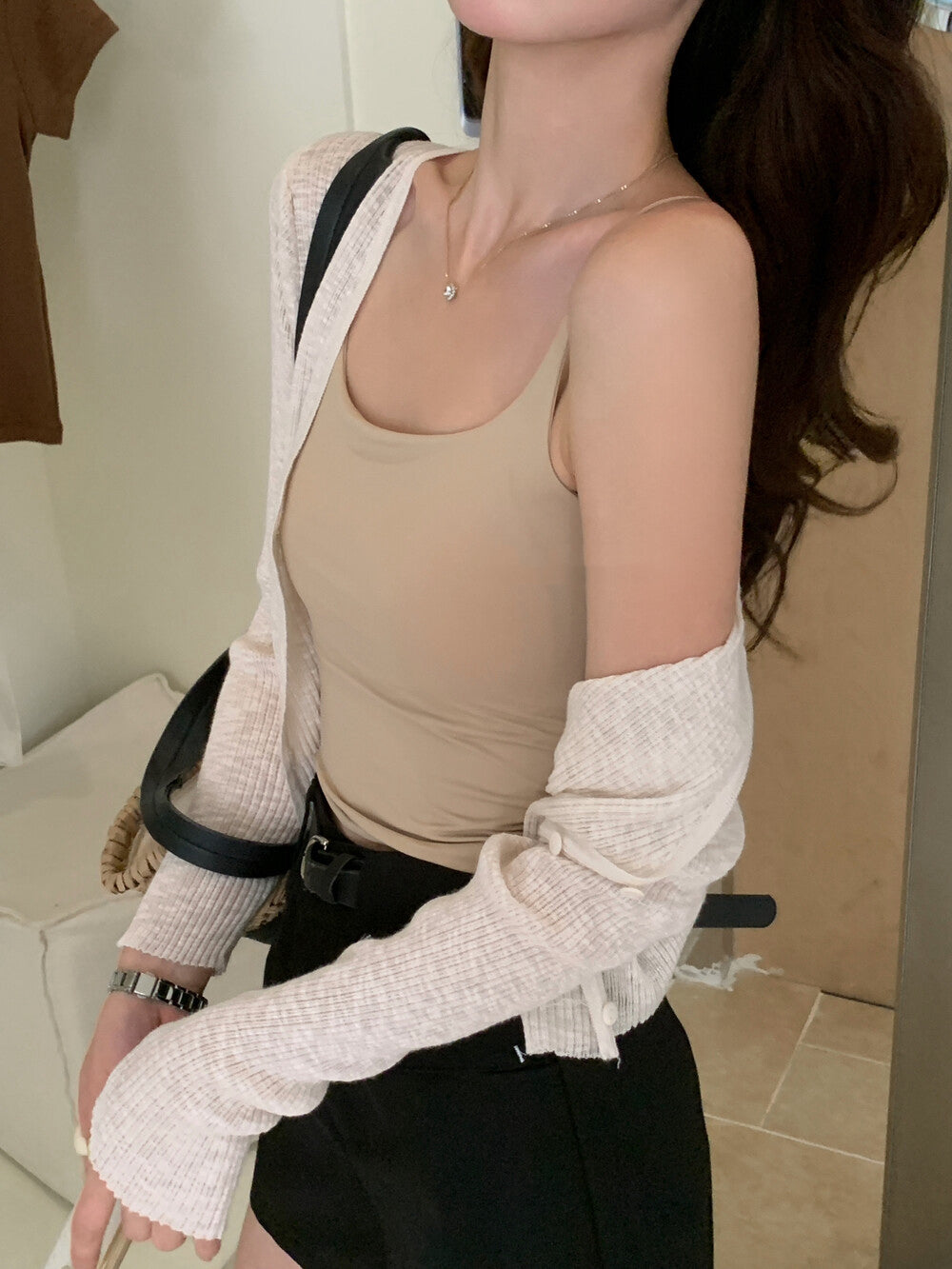 Padded Ice Silk Tank Top