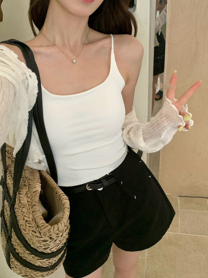 Padded Ice Silk Tank Top