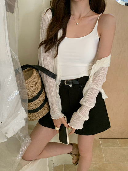 Padded Ice Silk Tank Top