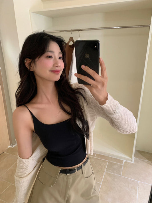 Padded Ice Silk Tank Top