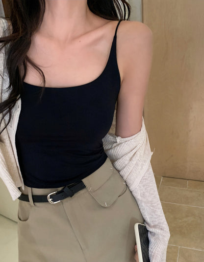 Padded Ice Silk Tank Top