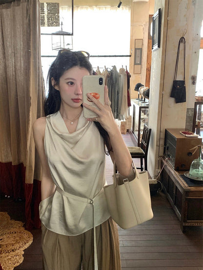 氣質蕩領無袖恤衫