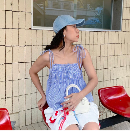 Vintage Lace-up Bowknot Strap