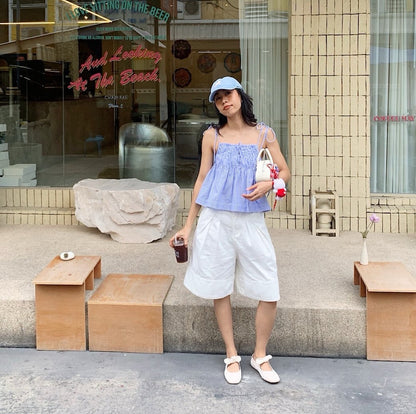 Vintage Lace-up Bowknot Strap