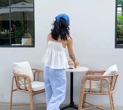 Vintage Lace-up Bowknot Strap