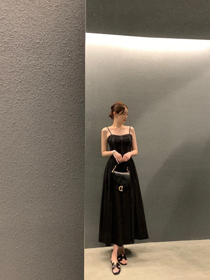 Elegant Waist-Cinching Slimming Camisole Dress