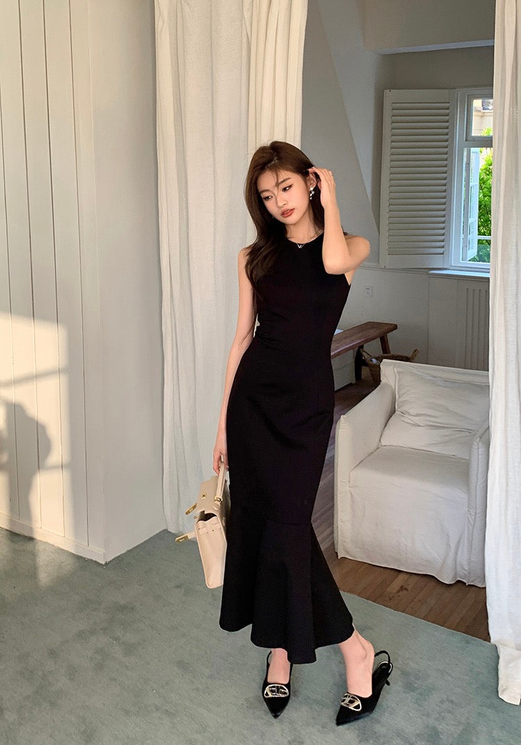 Elegant Sleeveless Mermaid Bodycon Dress