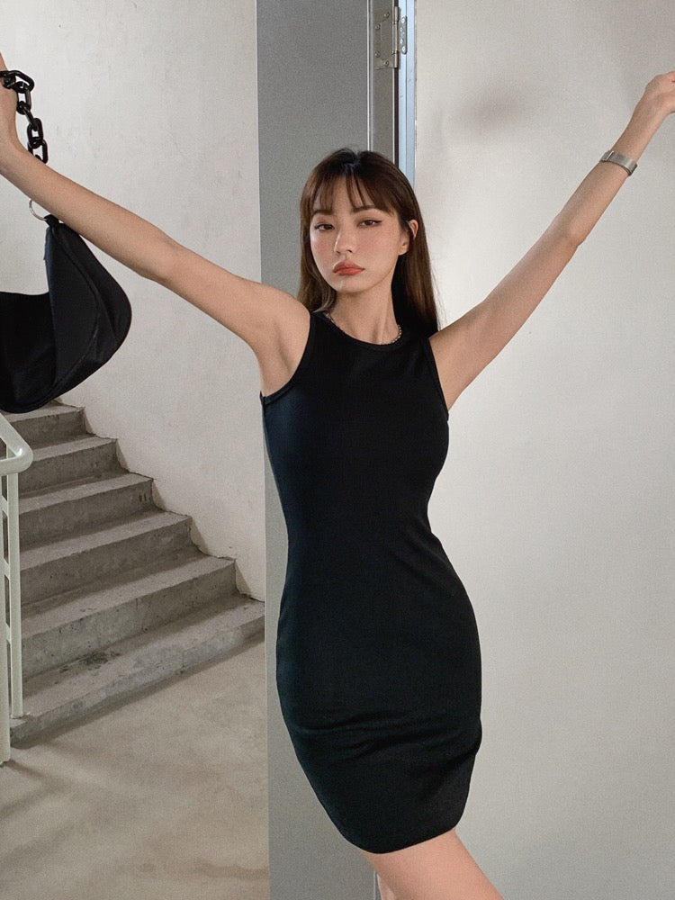 Slim Fit Sleeveless Tank Dress