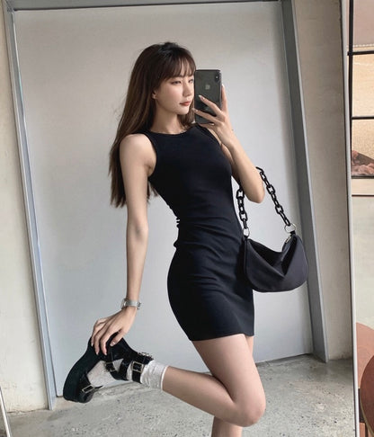 Slim Fit Sleeveless Tank Dress