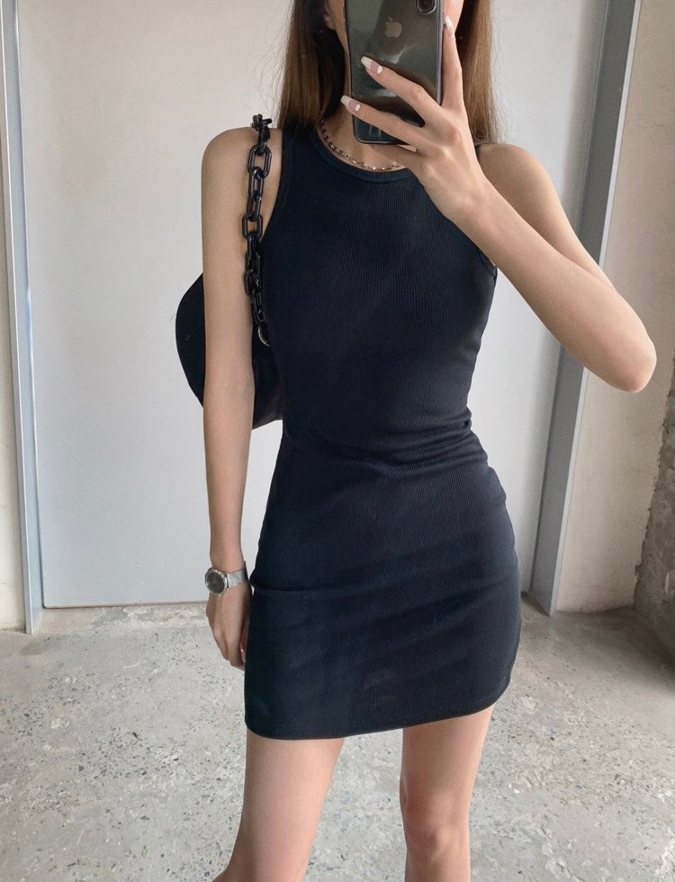 Slim Fit Sleeveless Tank Dress