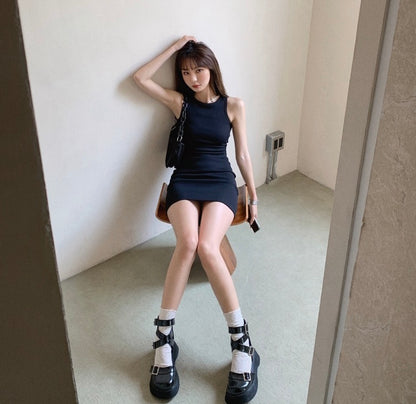 Slim Fit Sleeveless Tank Dress