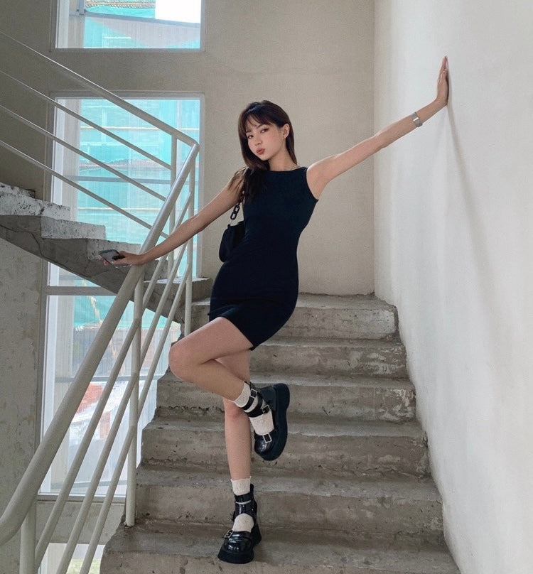 Slim Fit Sleeveless Tank Dress