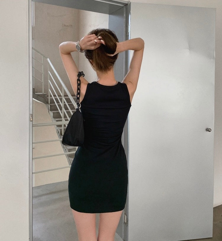 Slim Fit Sleeveless Tank Dress